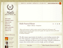 Tablet Screenshot of hallsfh.com